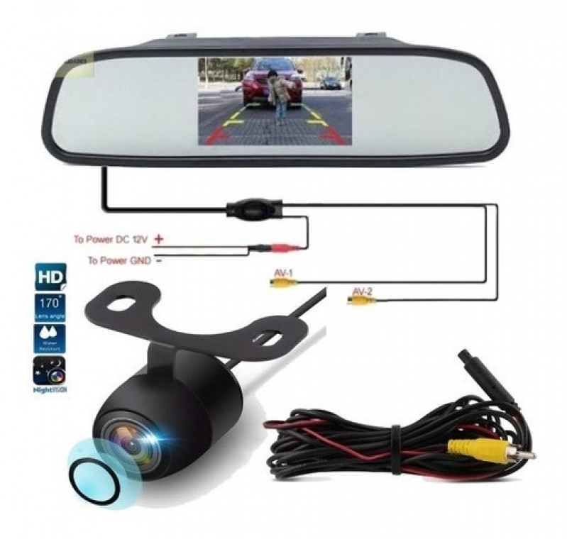 Câmera de Ré Bluetooth Pcd Cotação Campo Grande - Câmera de Ré com Retrovisor Pcd