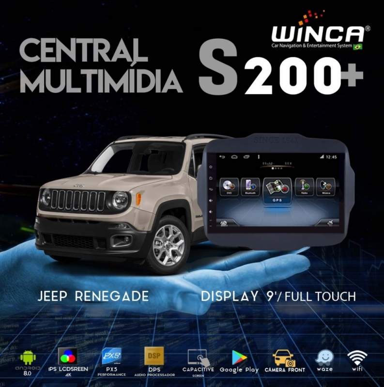 Qual o Preço de Central Multimídia Renegade Guarujá - Central Multimídia com Android