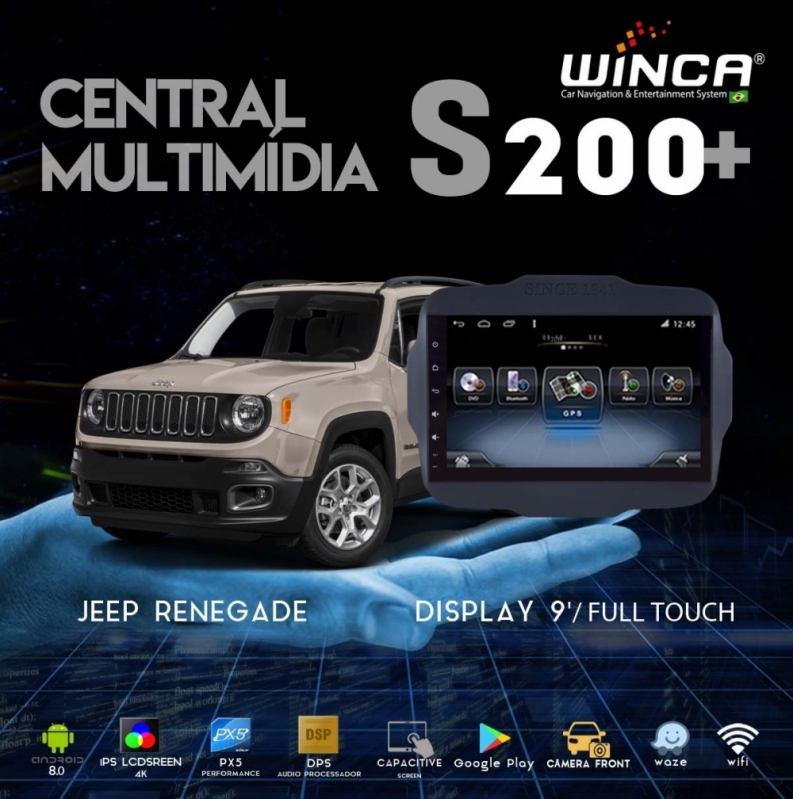 Qual o Preço de Central Multimídia Renegade Vila Clementina - Central Multimídia com Câmera e Sensor de Estacionamento